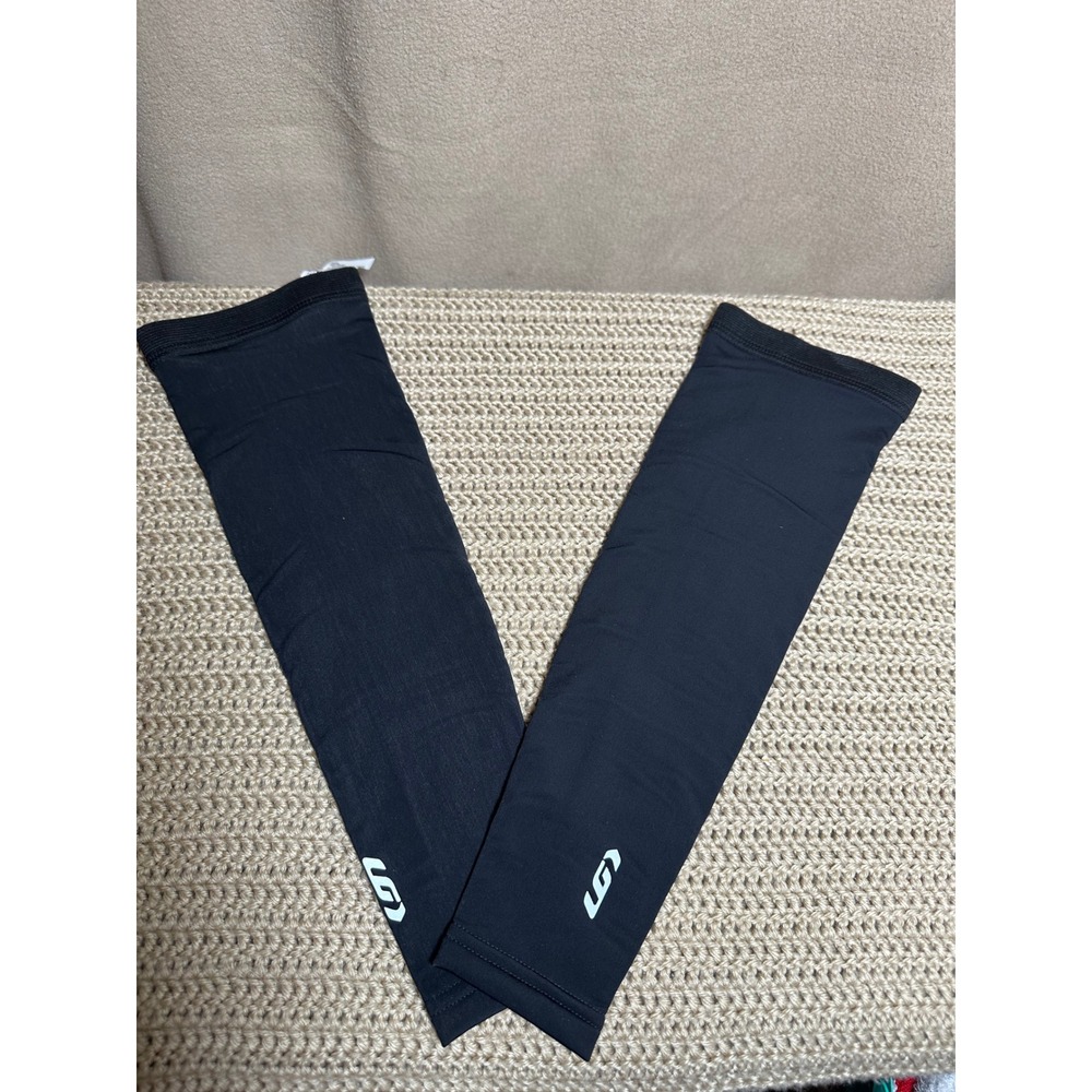 Garneau Cycling Arm Warmers Black Compression Sleeves 1083111 Medium